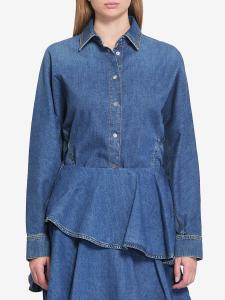 Camicia arrotondata in denim