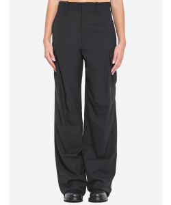 Pantaloni cargo in lana sottile