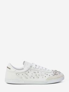 Sneakers con strass applicati