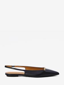 Ballerina slingback in pelle