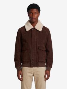 Bomber Bari Gritty suede