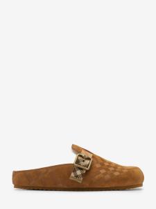 Mules Urchin in shearling Check