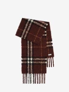 Sciarpa in bouclé Check marrone