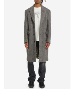 Cappotto monopetto in lana