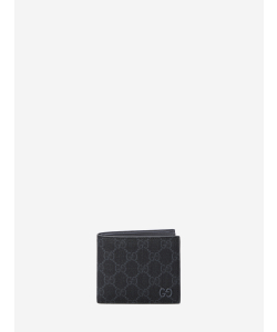 Portafoglio bi-fold GG con interno grigio