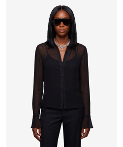 Camicia in georgette di seta leggera