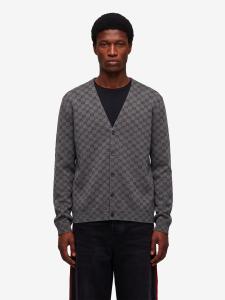 Cardigan in lana e seta GG