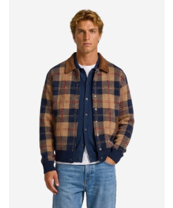 Bomber tartan cammello