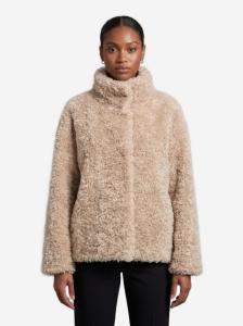 Cappotto corto in ecopelliccia