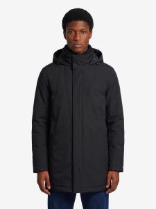 Giaccone collo in maglia nero