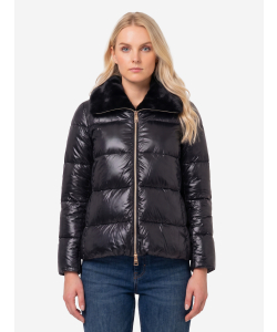 Giubbino in nylon ultralight e pelliccia