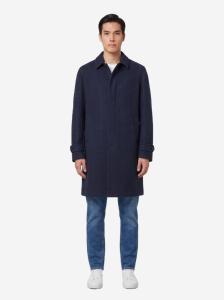 Cappotto monopetto blu scuro