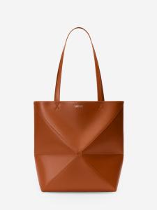 Borsa Puzzle Fold Tote media marrone Scoiattolo