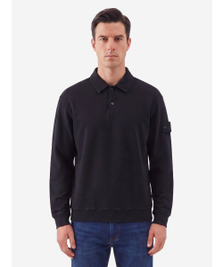 Polo Ghost in cotone stretch blu navy