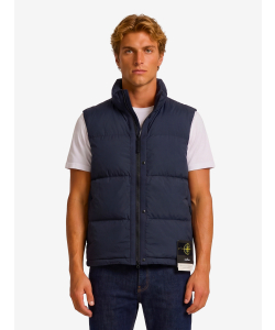 Gilet imbottito in nylon blu navy