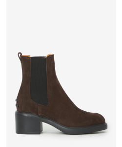Stivaletto in pelle scamosciata