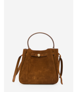Borsa a secchiello Romy in suede