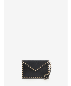 Pouch Rockstud in vitello granato