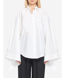 Blusa con polsini annodati