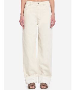 Jeans con risvolto