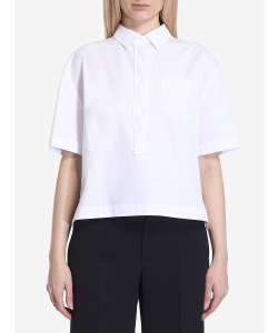 Camicia con logo in rilievo