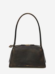 Borsa Le Bouledogue in pelle invecchiata