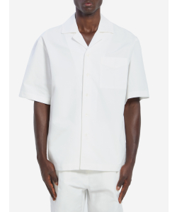 Camicia in tela di cotone compatto