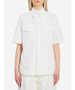 Camicia in tela di cotone compatto