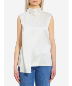 Top in satin di seta