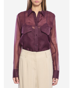Camicia in organza di seta