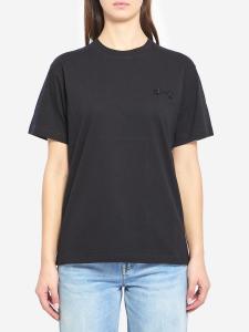T-shirt in jersey di cotone con ricamo