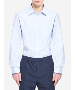 Camicia in cotone a righe Web