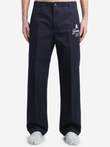 Pantalone in twill di cotone con stampa