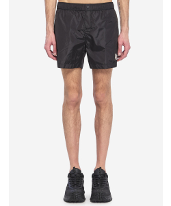 Shorts da bagno con patch logato