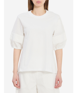 T-shirt in jersey di cotone San Gallo