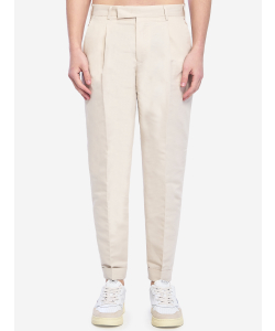 Pantaloni Rebel in lino e cotone