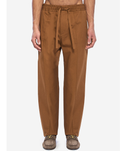 Pantaloni in gabardine di cotone