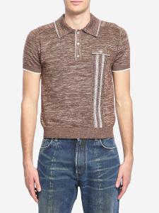 Polo in maglia mouliné