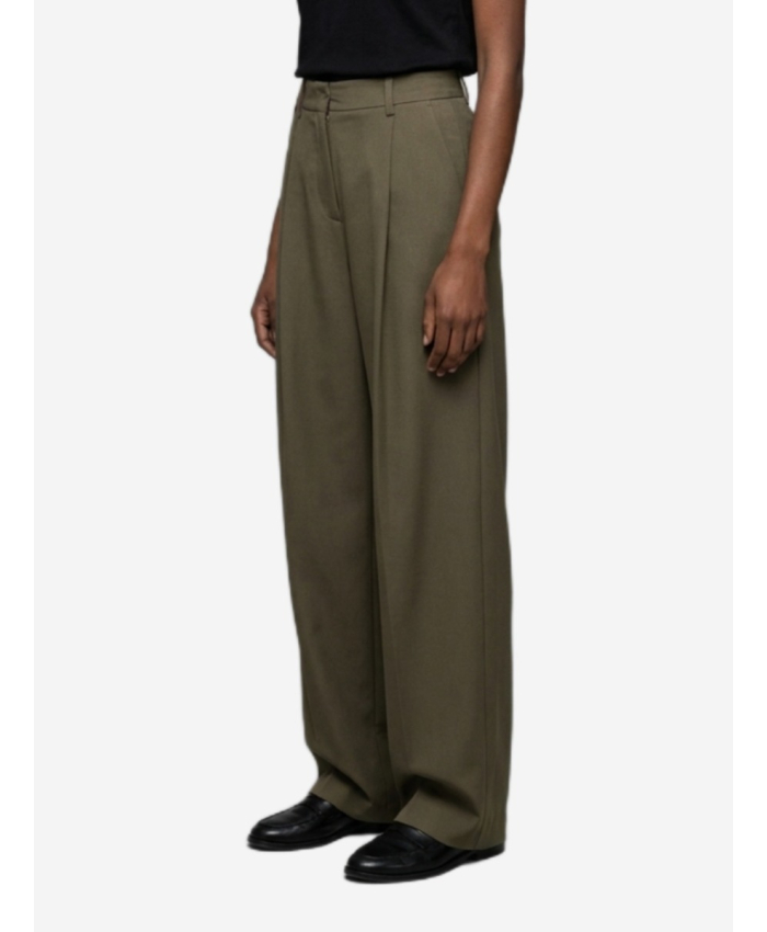 SUTTON NEW YORK - Light stretch canvas pants in military green