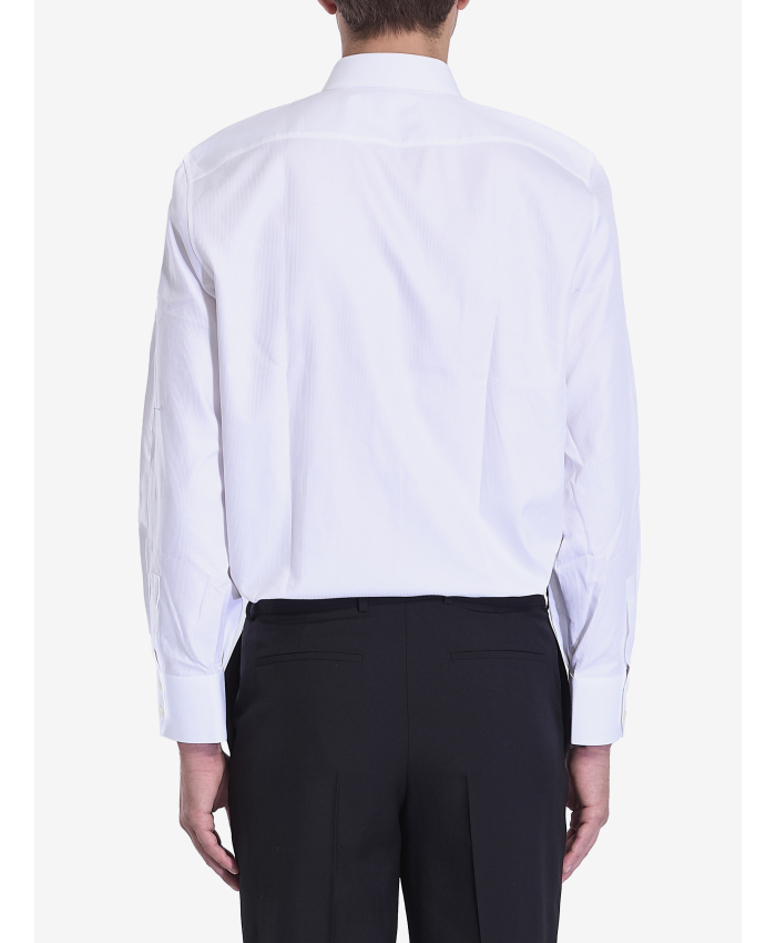 SAINT LAURENT - Camicia a righe in popeline di cotone