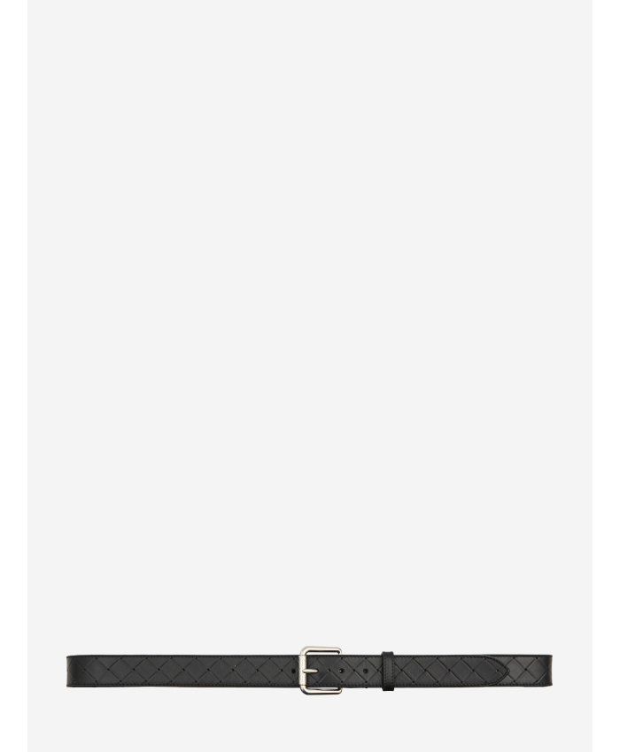 BOTTEGA VENETA - Cintura in pelle nera