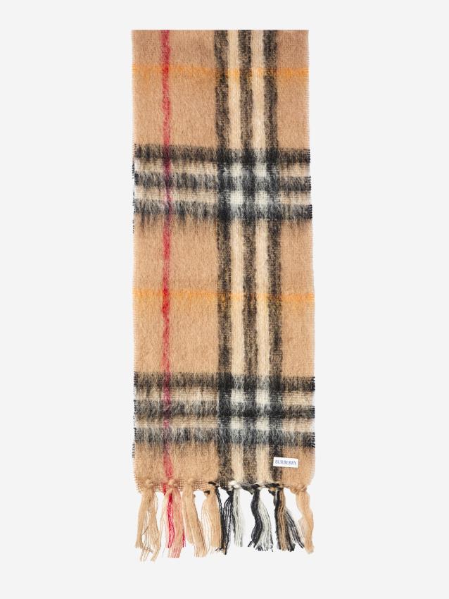 BURBERRY - Check printed scarf