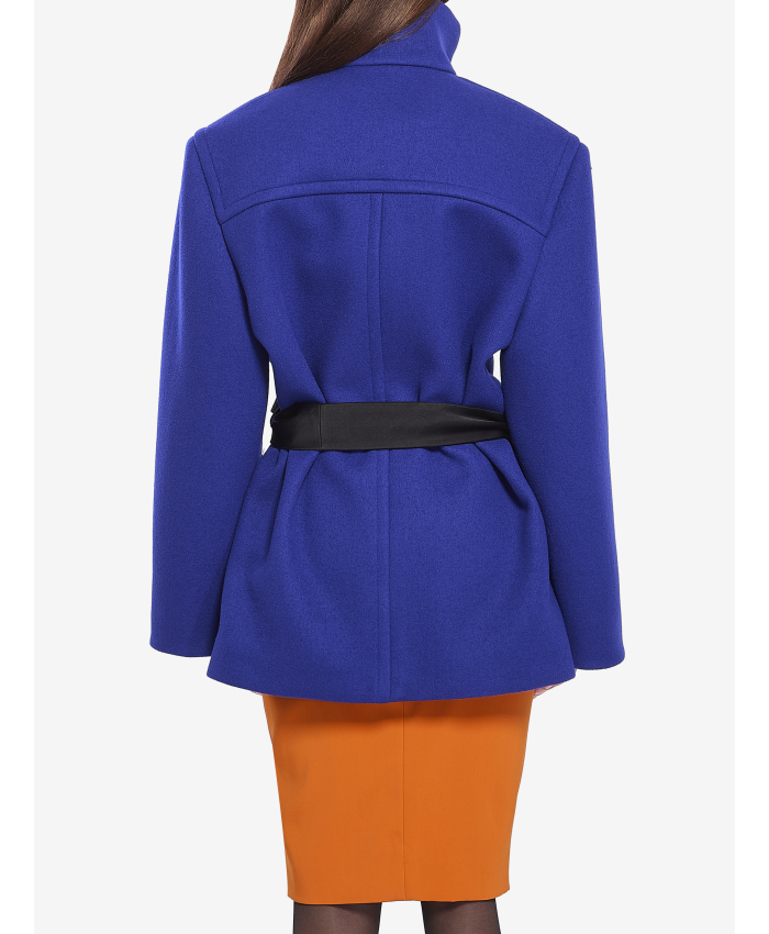 SAINT LAURENT - Cappotto boxy in lana