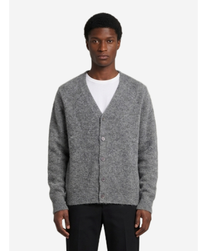AMI PARIS - Cardigan Ami de Coeur in alpaca