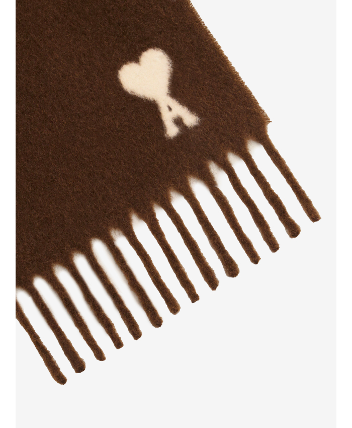 AMI PARIS - Sciarpa Ami de Coeur in alpaca