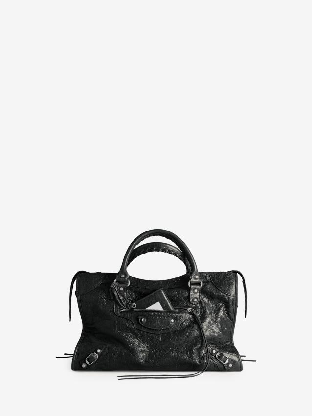 BALENCIAGA - Borsa Le City media nera