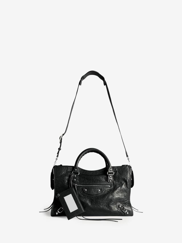 BALENCIAGA - Borsa Le City media nera