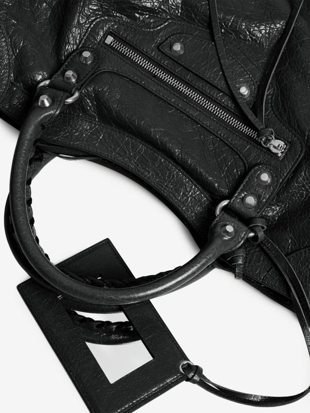 BALENCIAGA - Borsa Le City media nera