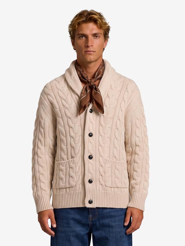 BALLANTYNE - Cardigan a trecce in lana