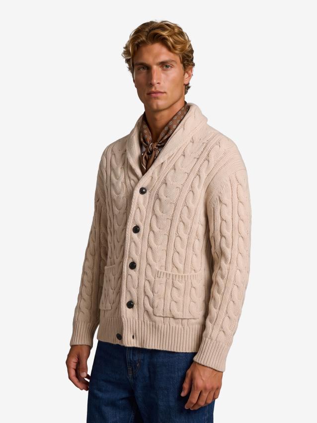 BALLANTYNE - Cardigan a trecce in lana